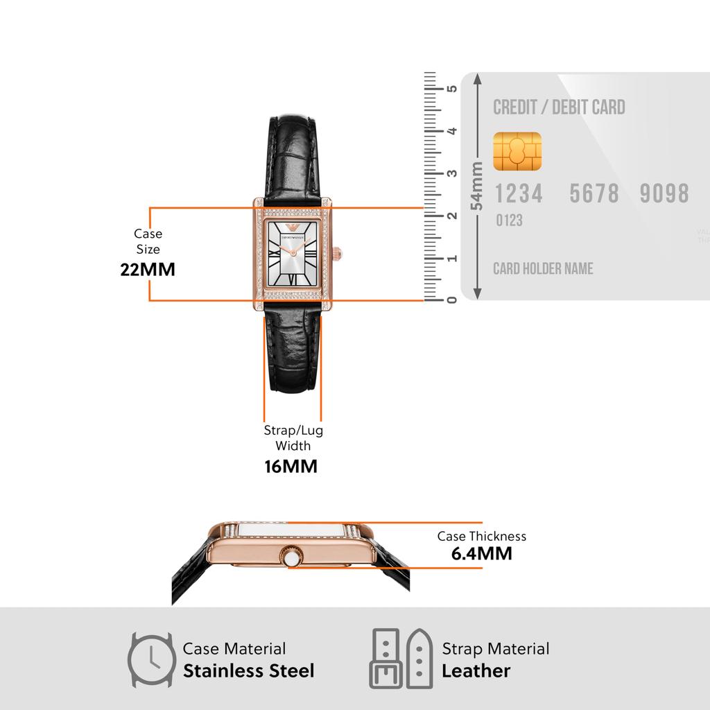 Emporio Armani NA AR11624 Black Women's Watch,