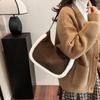 Suede Bag Women's Large-capacity New Autumn and Winter Niche Design Single Shoulder Crossbody Fluffy Dumpling Bag