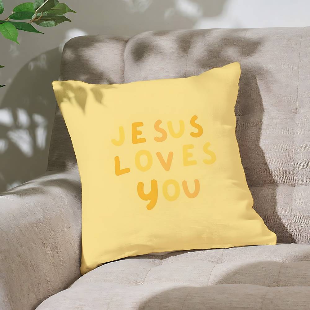 Verse Of The Christian Bible Jesus Pillow Case Cushion Cover Soft Cute Pillow Case For Car Sofa Pillowcase Polyester With Zipper