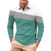 Men's Long-sleeved Collared Button-down Pocket Casual Top