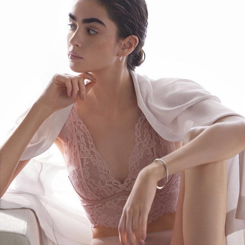 Spitze Unterwäsche Damen Dünner Nicht-leerer Cup Bequemer Rücken Westenträger BH