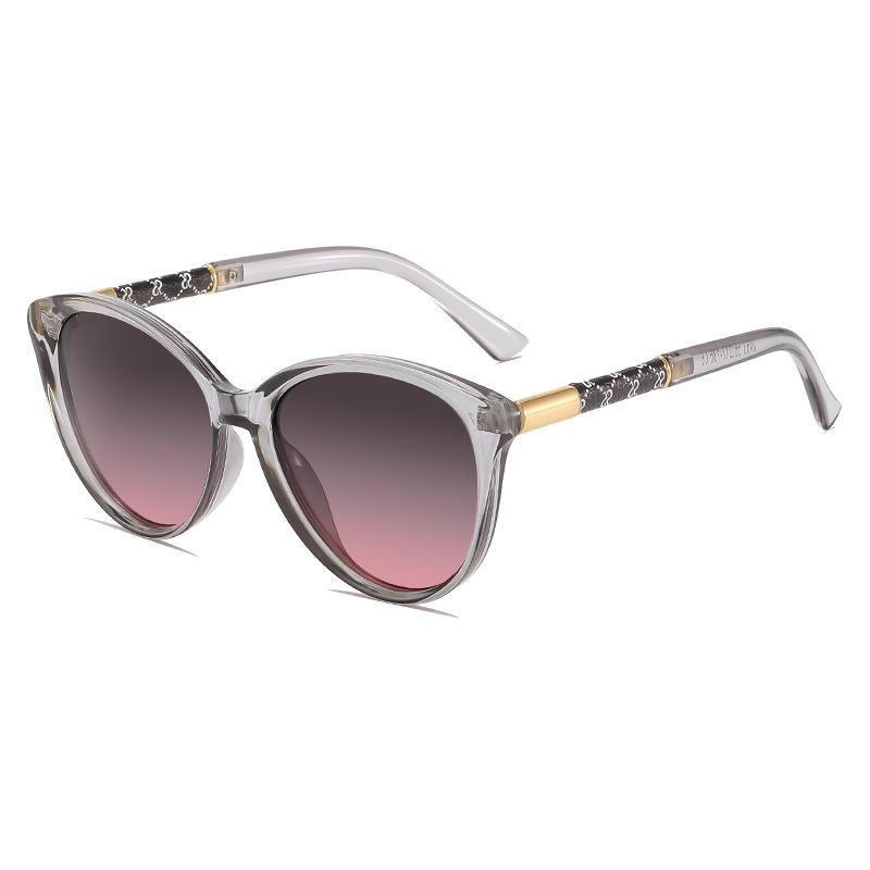 New women's polarized sunglasses, UV-proof driving cat eye glasses, European and American fashion retro sunglasses