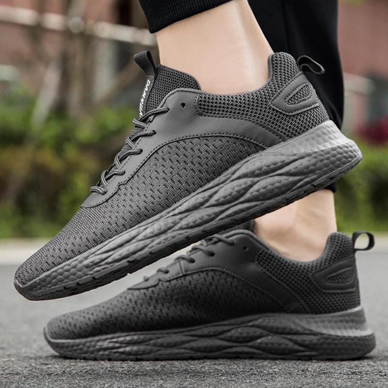 

мода Fujeak Новые мужские модные кроссовки для бега Дышащие летние удобные нескользящие кроссовки 2024 года Легкие теннисные кроссовки Zapatillas 46 темно-серого