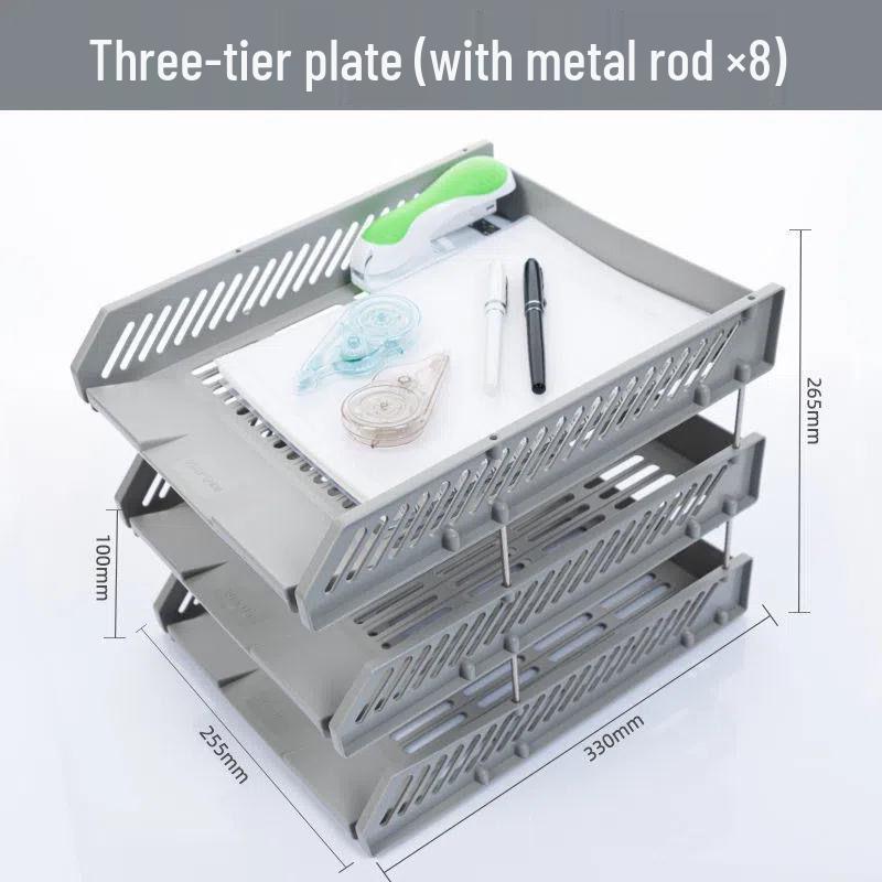 Student Desk Organizer: File Rack, Storage Tray & Book Stand