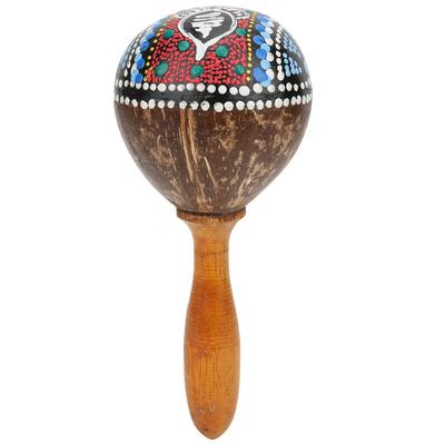Zandslag Kokosschaal Kunst Draagbaar Handheld Speelgoed Muziekinstrument Accessoires Kokosschaal en