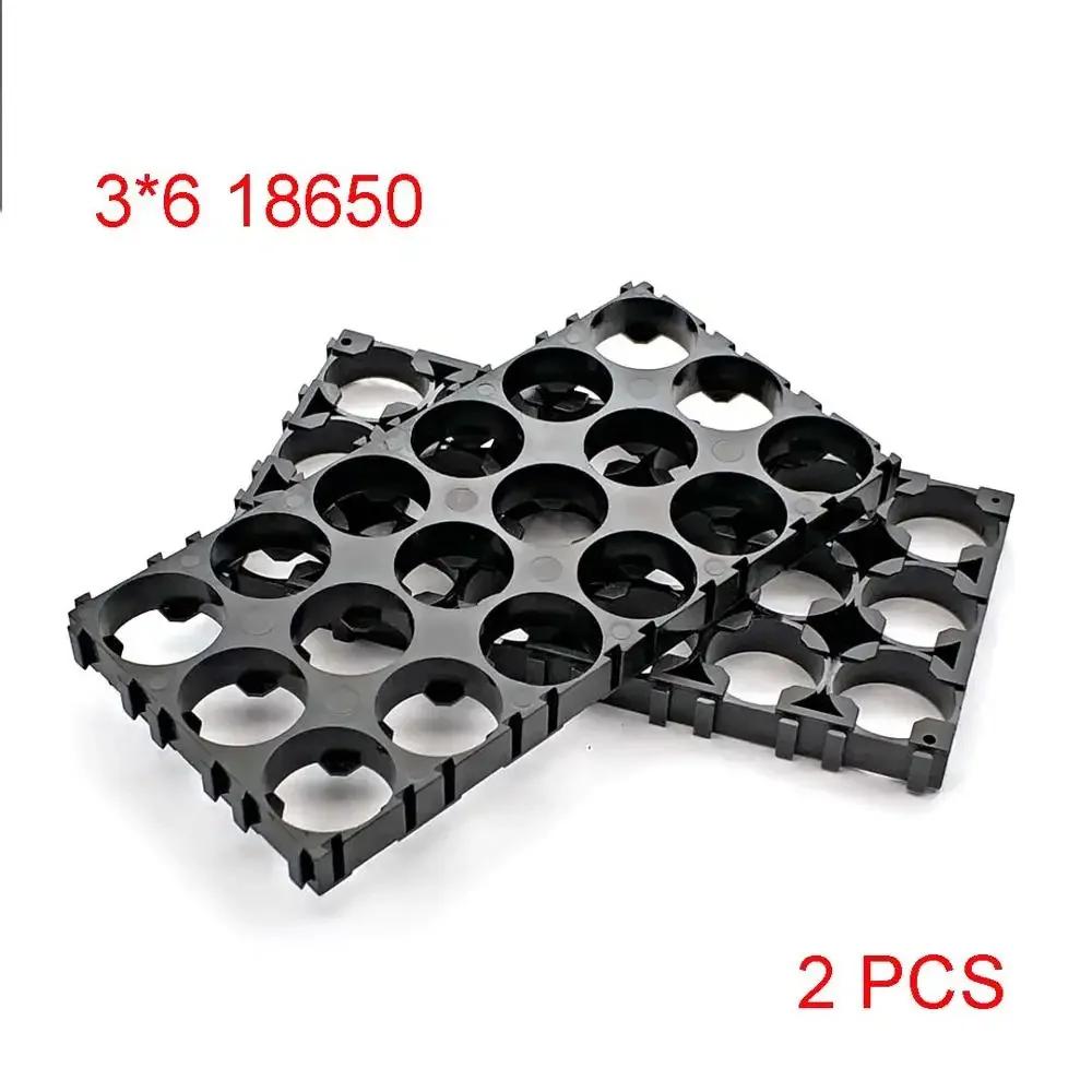 18650 Battery Holder Safety Anti Vibration Holder Bracket Li-ion Cell Holder Cylindrical Plastic Case Diameter 18.5mm