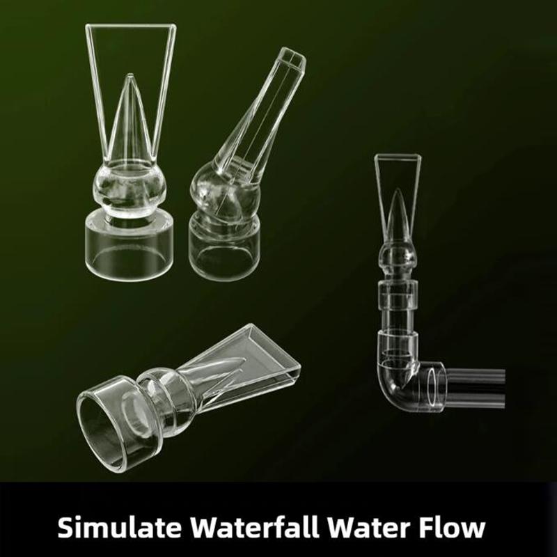 Acrylic Fish Tank Duckbill Nozzle Adjustable Aquarium Filter Pump Rotating Water Outlet Return Pipe Connector Plumbing Fitting