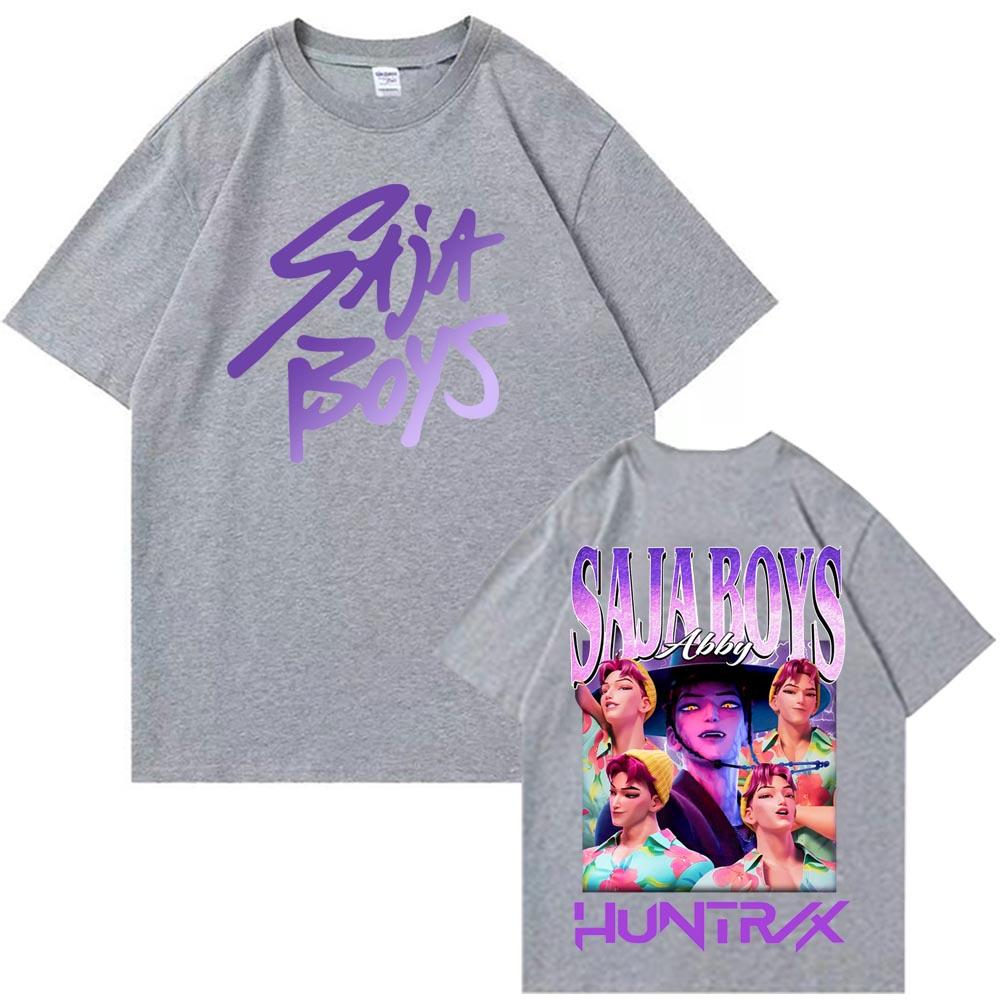 Abby Saja Boys K-pop Demon Hunters Shirt Summer Graphic Shirts Fan Gift