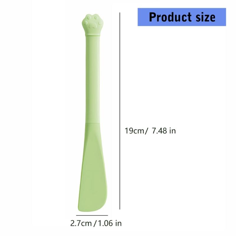 Multipurpose Pet Can Opener with Long Handle Cats Food Scrapers Tool For Deep Jars And Mess Without Feeding