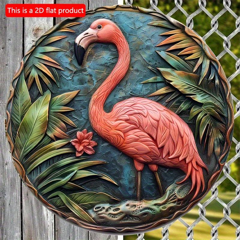

2d Flat 20*20cm, Round Wooden Flamingo Sign, Entrance Decor Gift, Flamingo Theme, for Bar, Cafe, Club, Home, Kitchen, Room Wall Decor. 20*20cm