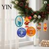 Office Desk Decoration Christmas Advent Calendar 2026, 24-Day Surprise Countdown with 24 Festival Celebration Supplies Acrylic Pendants, Anime Themed