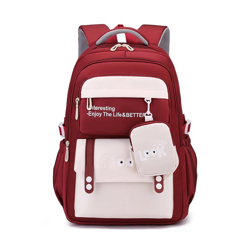 Middle School Backpack for Girls Simple Modern Bookbag Elementary School Bags Student Large Capacity Waterproof Laptop Backpack