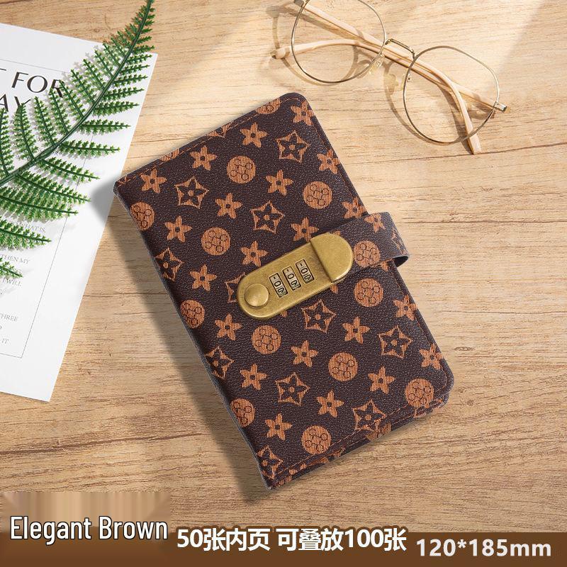 2025 Retro Financial Management Password Book: Stylish, High-Capacity Cash Storage