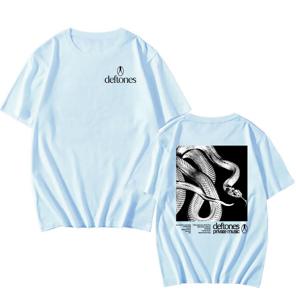 Deftones Snake Tee Private Music Album Druck T-Shirt Baumwolle Mode Kurzarm T-Shirts Damen Herren T-Shirt Unisex