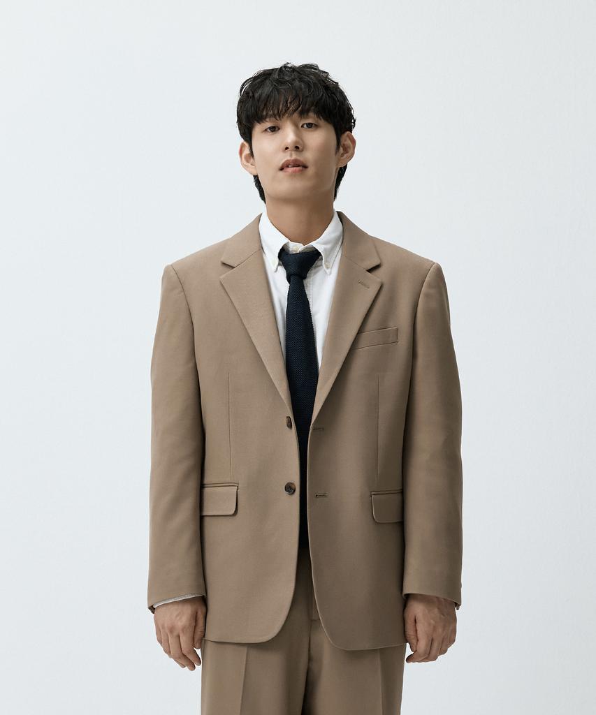 Madmars Semi-Over Basic Suit Jacket Beige Mmffmsj-102Be