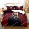 3D Print Lil Durk Rapper 3D Bedding Set Duvet Cover Pillowcases Single Twin Full Queen King Size Home Decor Quilt Boys Gift