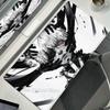 Black White Anime Desk Mat Tokyo Ghoul Mousepad Kaneki Ken Computer Gamer Non-slip Mouse Pad HD XXL PC Keyboard Desk Pad Playpad