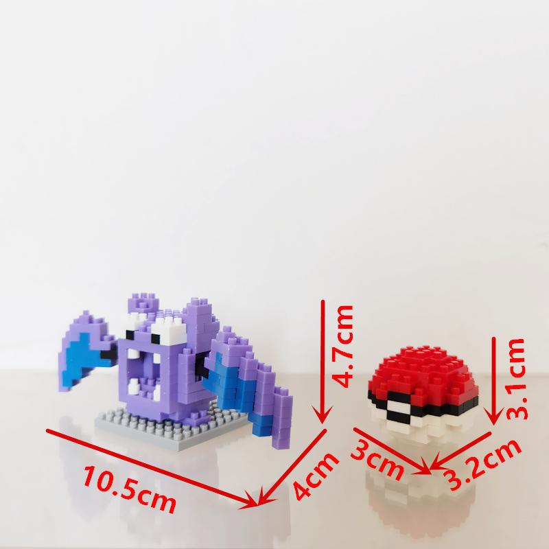 Anime Pokémon Building Blocks Assembly Anime Charizard Doll Blastoise Bulbasaur Gengar Bricks Figures Toy for Kid Gift
