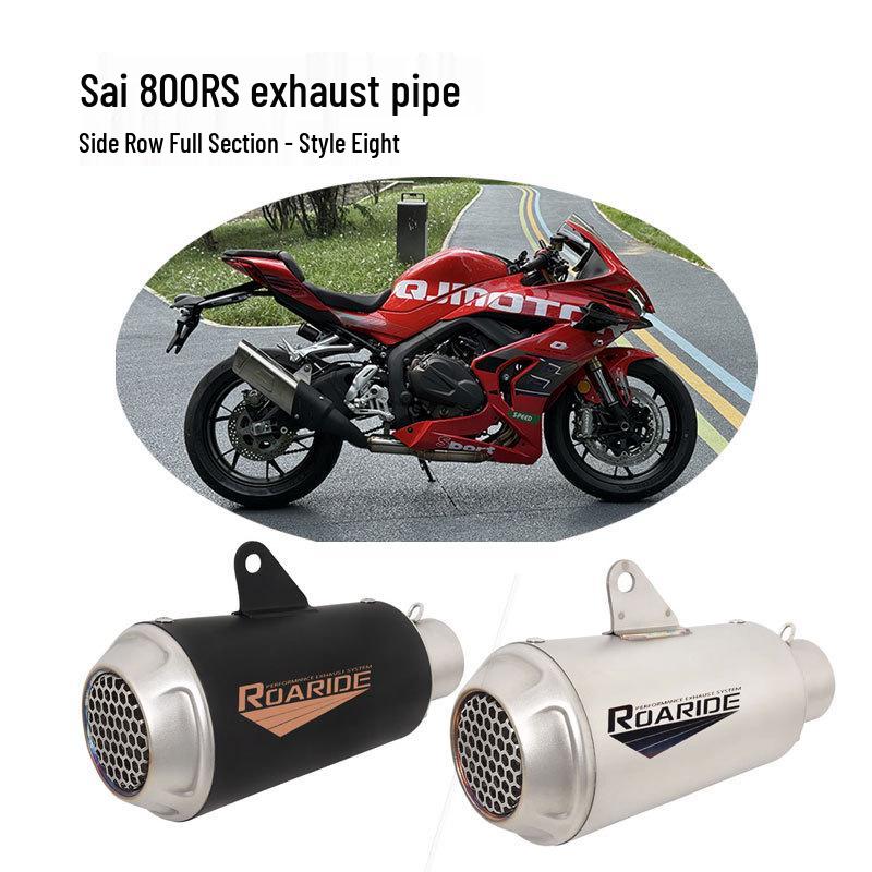 Compatible Exhaust Pipe Modification for Qianjiang QJMOTOR Sai 800RS: Original Valve Mid and Front Sections