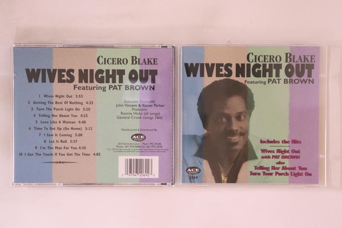 

CD CICERO BLAKE Wives Night Out ACE2069 ACE 1996 US Blues Used