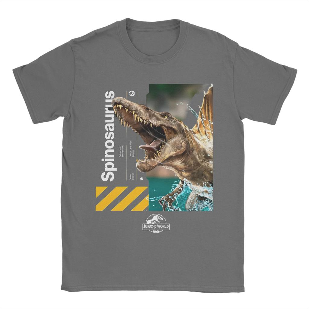 Jurassic Park Dinosaur World T Shirts Men's  Pure Cotton Casual T-Shirts Crew Neck  Tee Shirt Short Sleeve Clothes Classic