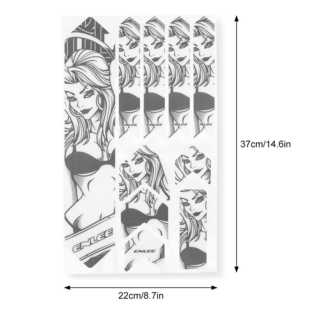 

Bike Frame Sticker Mountain Bike Scratch Resistant Frame Protector Removable Sticker Road Bicycle Frame Adhesive Guard Type 5