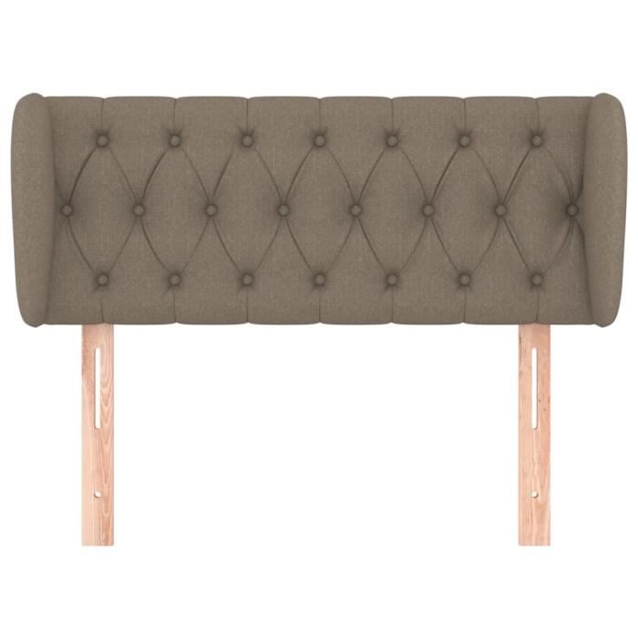 VidaXL Headboard with Ears Taupe 103x23x78-88 Cm Fabric3117474