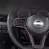 Carbon fiber Steering Wheel Trim 3pcs For Nissan Sentra - Accessories