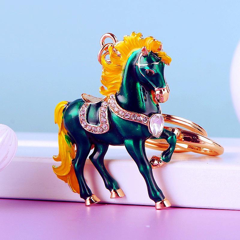  Pony Car Keychain Bag Pendant Metal Keychain Year Of The Horse