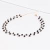 Wellenkette, schwarze Perlen, Charm-Halsband, Party, kurze Halskette, Damenschmuck