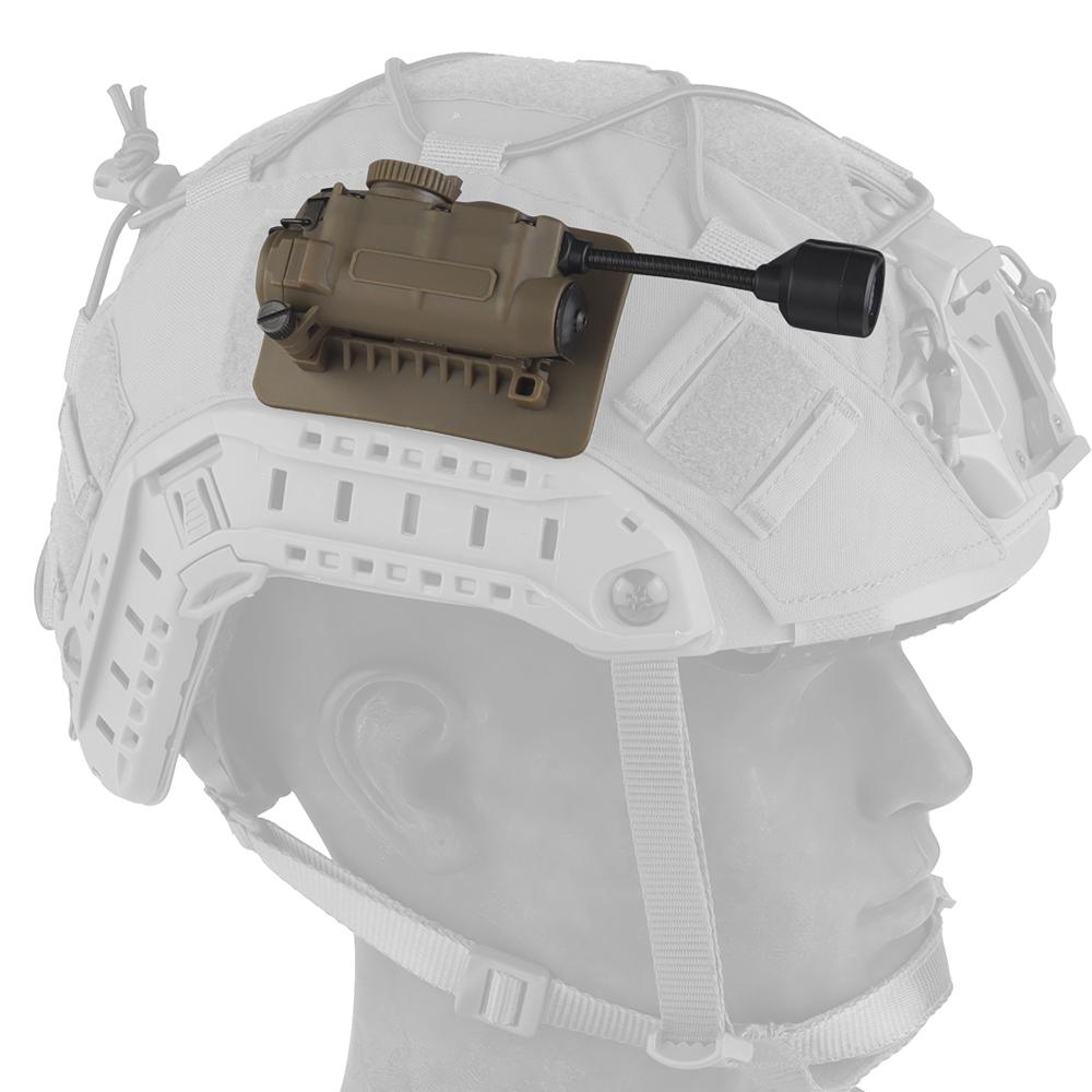 Sidewinder Helmleuchte Taktische Stroboskoplicht Rot/Grün/Blau/Weiß/IR Kopf IFF Licht Jagd Angeln Hilfs-LED-Taschenlampe