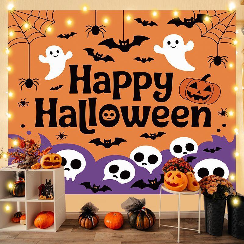 Halloween Backdrop Fabric, Event Hanging Fabric, Bedroom Decorative Wall Hanging