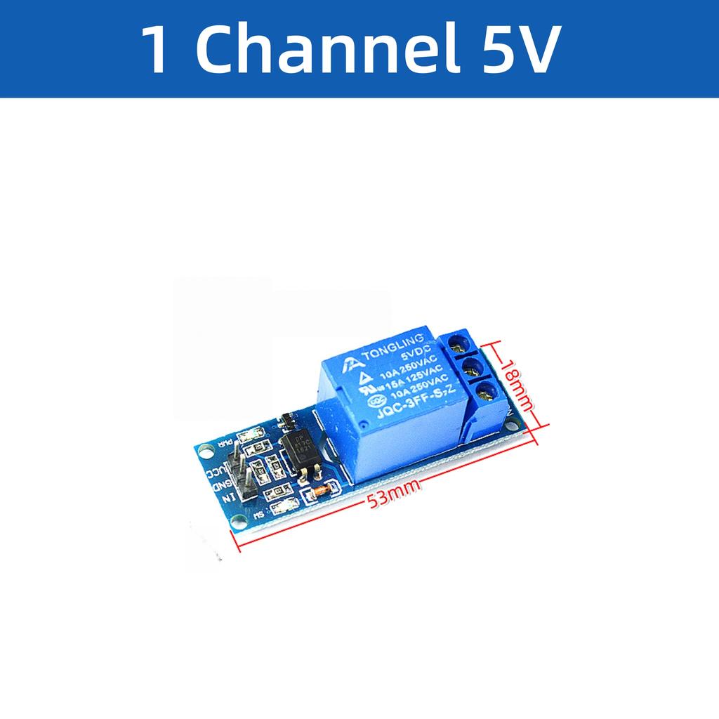 1 4 6 8 Channel 5V12V24V Relay Module with Optocoupler High Low Level Trigger Shield for Arduino PIC AVR MCU DIY Blue Board Relays 5