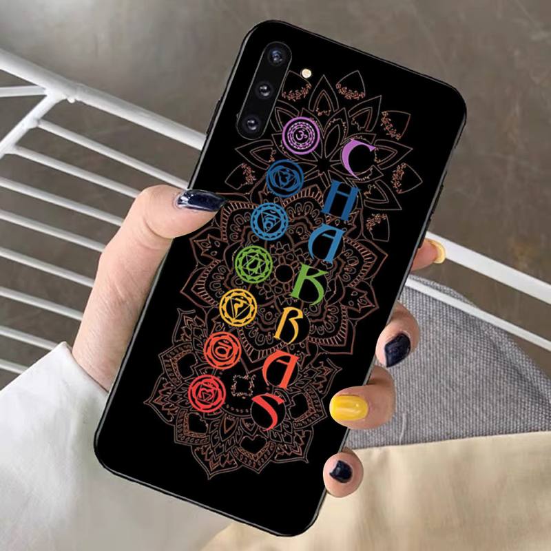Mandala Chakra Yoga Phone Case for Samsung Note 5 7 8 9 10 20 Pro Plus Lite Ultra A21 12 72