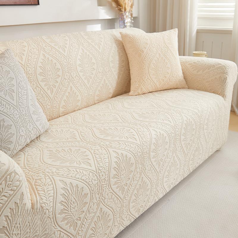 

1/2/3/4/5Seater All Inclusive Sofa Protective Cover Corduroy Anti Cat Scratch Adjustable Stretch Slipcovers Corner Couch Covers 1 Seater 90-140cm
