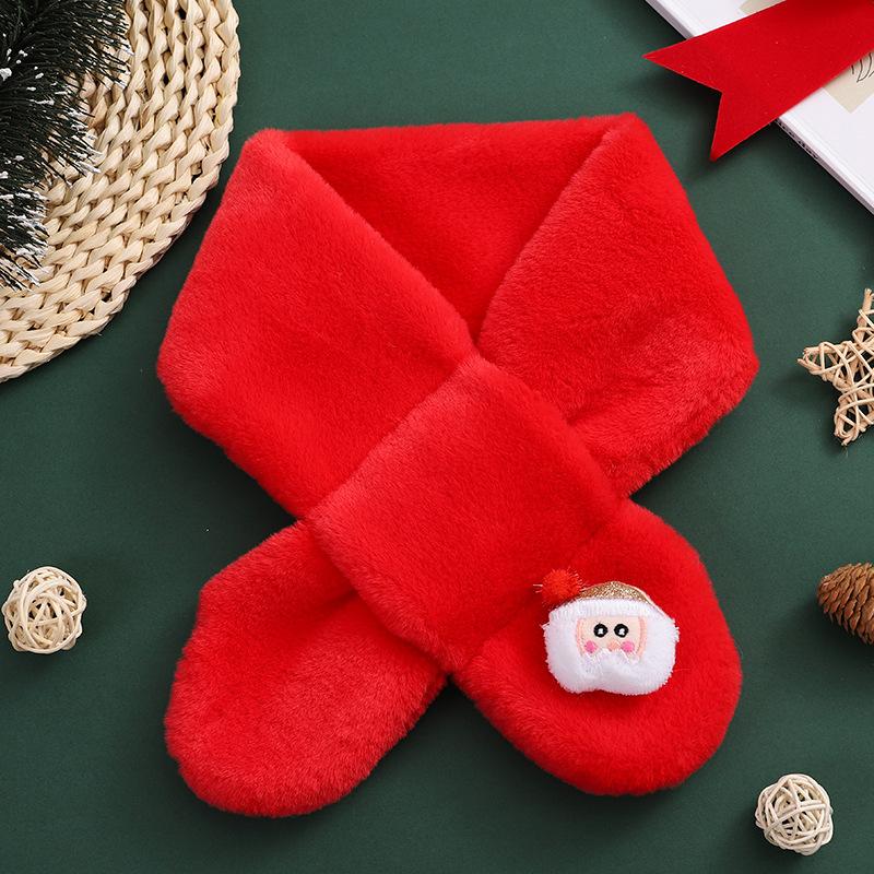 Children Scarf Kids Winter Faux Fur Neckerchief Autumn Boys Girls Warmer Neck Scarf Soft Cartoon Children´S Scarves New 1-13Y