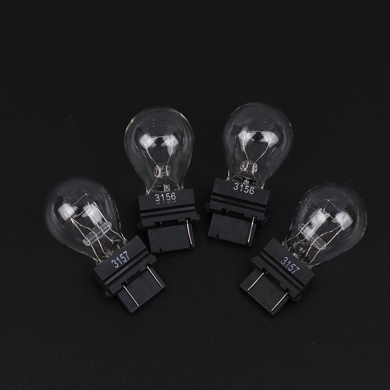 2Pcs 3156/3157 12V 21/5W Led Bulbs Clear Shell Tail Signal Light Bulbs Replacement Car Tail Brake Light Backup Reverse Lamp