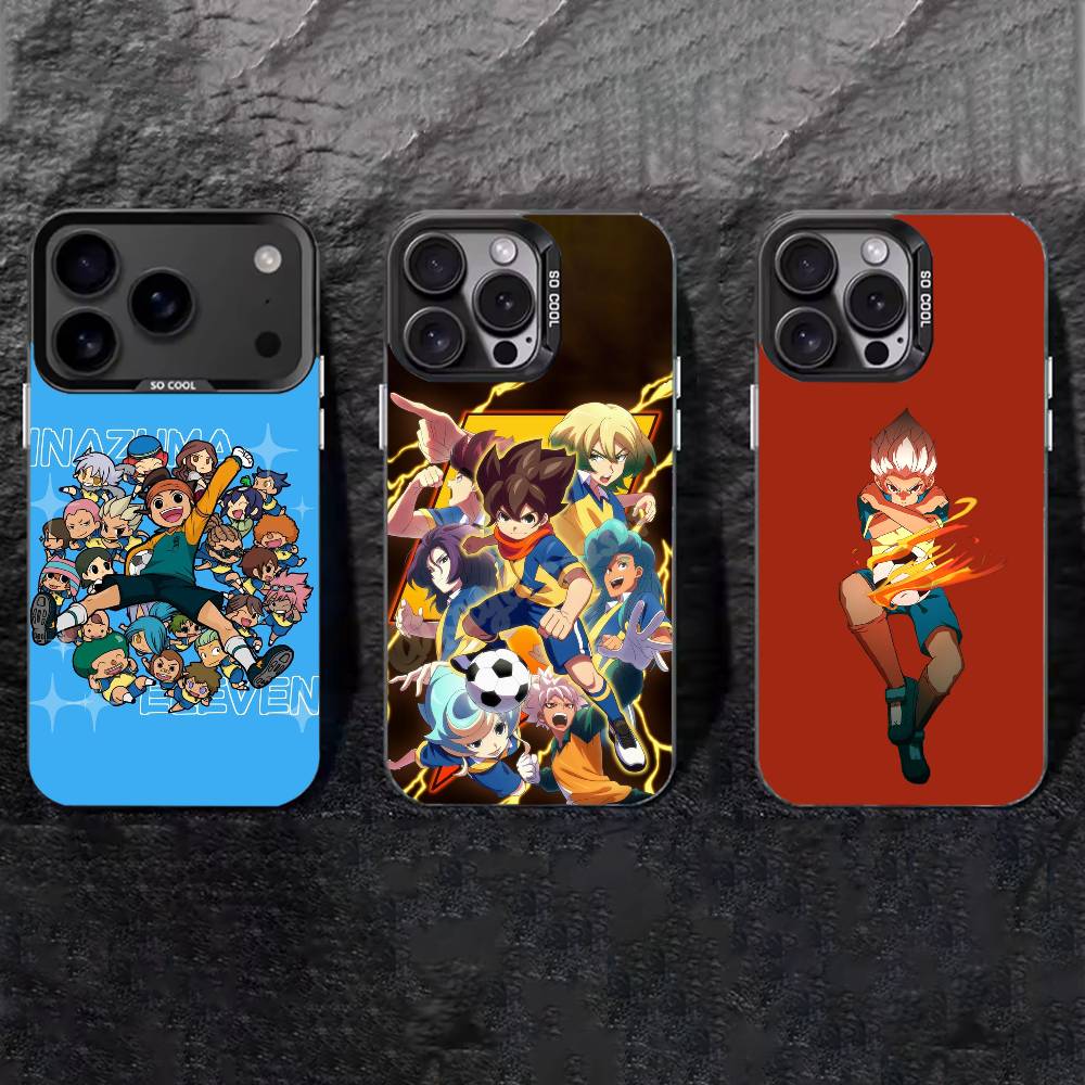 Football I-InazumaS Eleven 11 Phone Case For iPhone 17,16,15,14,13,12,11 Plus,Pro Max,XS,Colored silver phone case