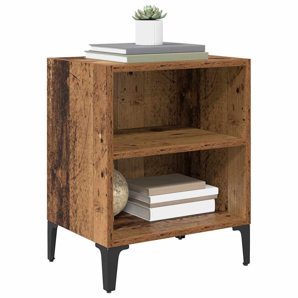 Nightstand Reclaimed Wood Look 40 x 30 x 50 cm Engineered Wood