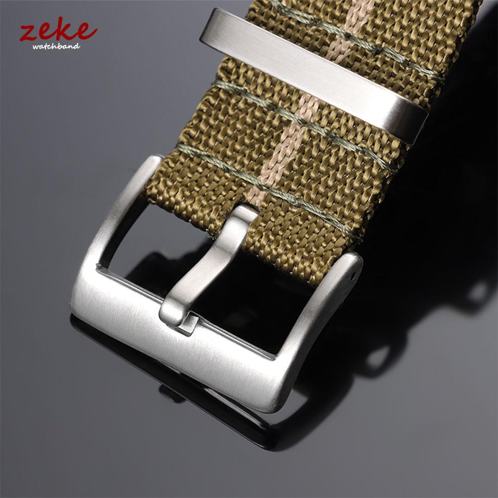 Military Sport Nylon Watch Straps for Tudor  20mm 22mm Nylon Sailcloth Watch Band with Movable Ring Bronze and Square Pin Buckle