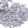 50-100pcs White And Black Color Letter Beads Alphabet Loose Beads Square Beads For Jewelry Making DIY Earring Bracelet Charm