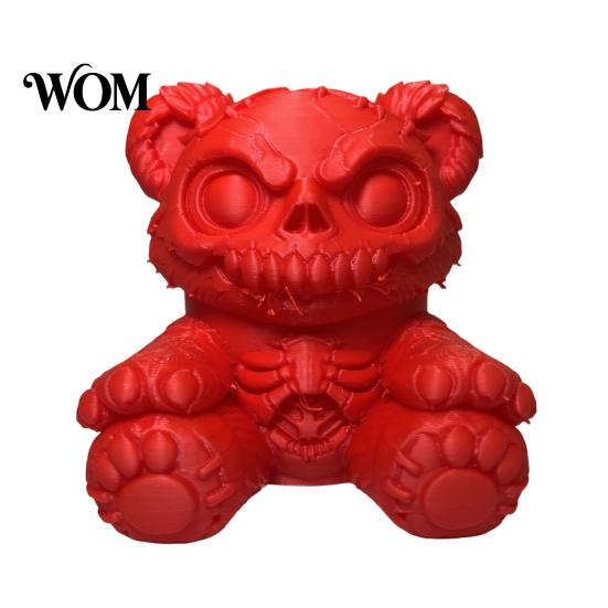 Stuffed Bear Car Accessory Creepy Trailer Hitch Cover, 3D Printed Exhaust Cap, Towing Durable Cover Ball Dust Cap for Truck SUV, Halloween Dark