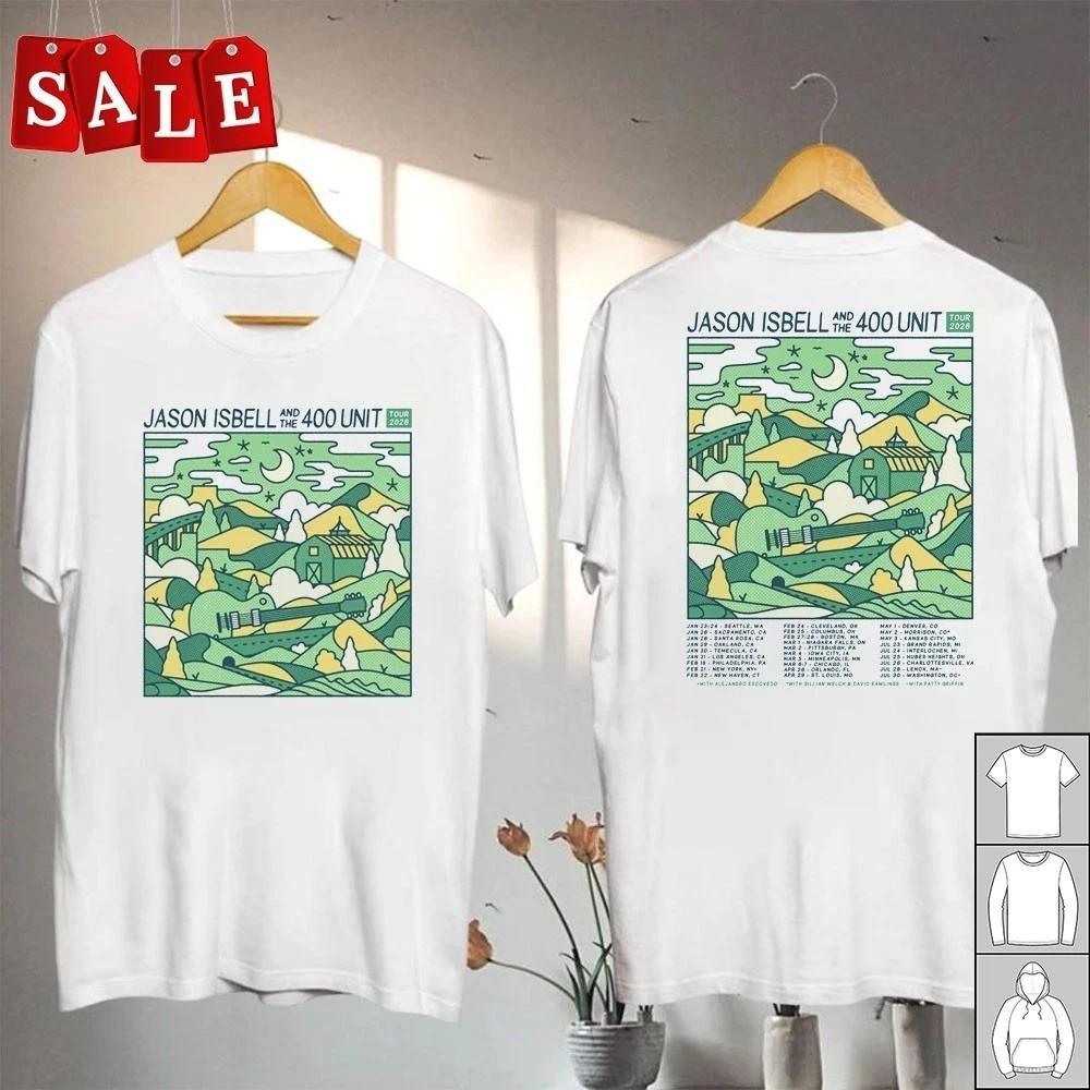 New Jason Isbell And The 400 Unit Band 2 Sides Tour 2026 S to 5XL Shirt SN576 XXXL