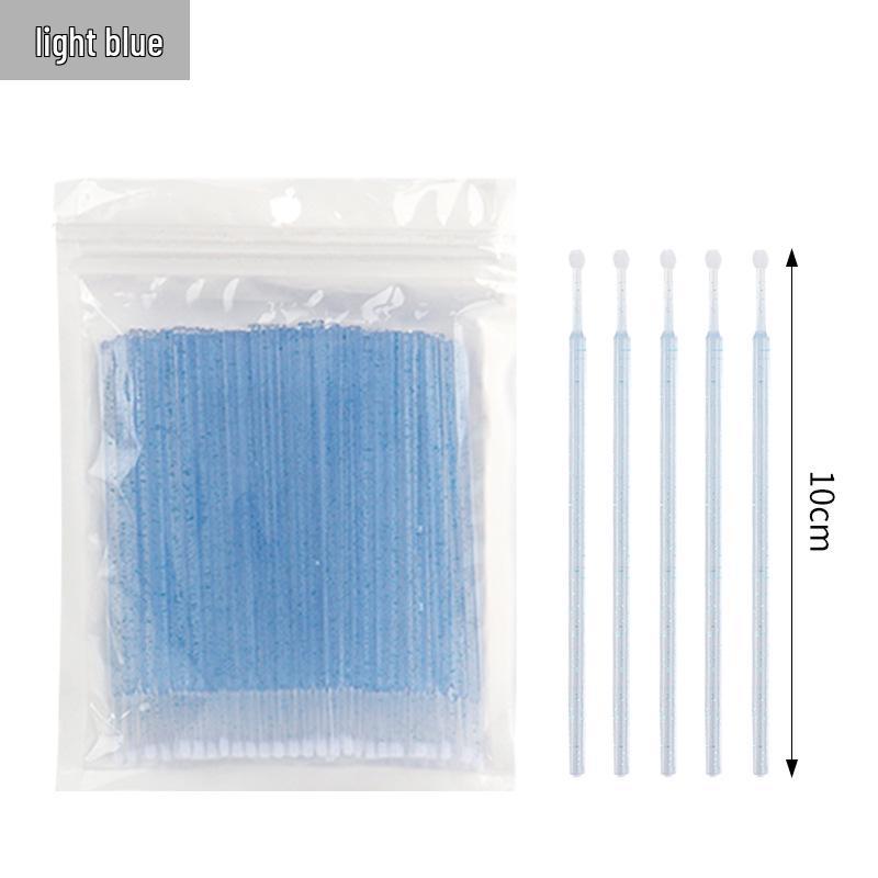 Crystal Rod Micro Brushes for Eyelash Extensions and Tattooing - Cotton Swab Applicators for Remover and Cleaning.