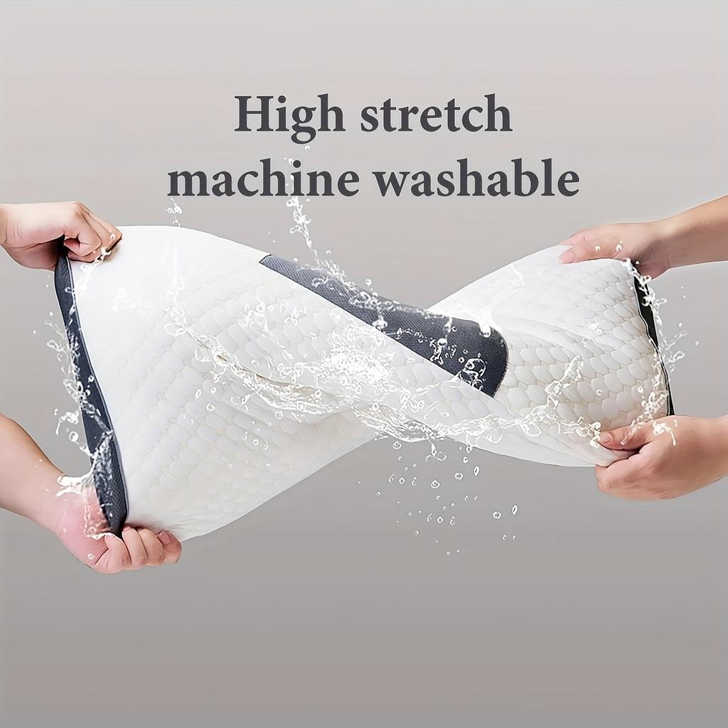 Buy1get1 free 2 soft woven neck massage couple pillows - adjustable ergonomic orthopedic support high-quality pillow core detachable pillowcase
