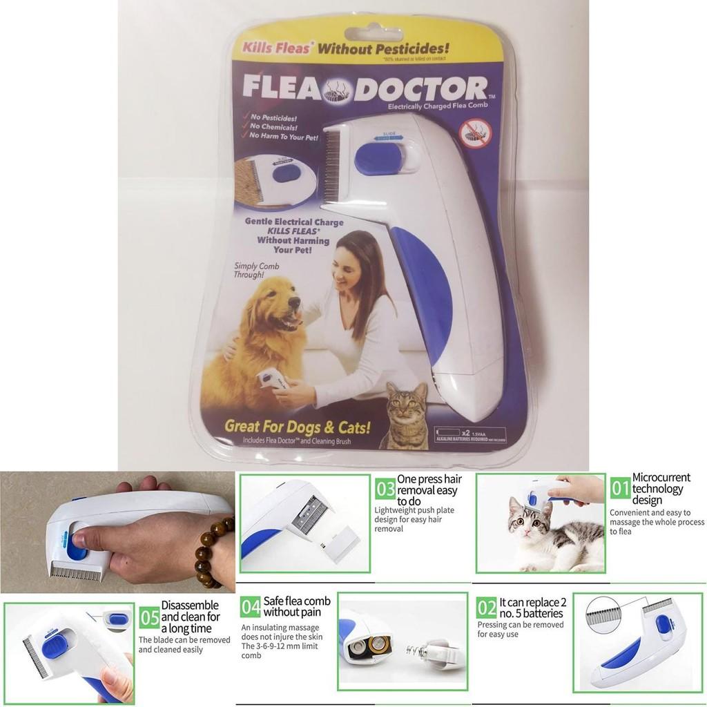 Electric Pet Flea Lice Cleaner Comb Grooming Tool For Cats Dogs Chemical-free And Effective