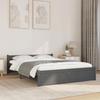 VidaXL Bed Frames Grey Solid Wood 135x190 Cm Double 815021