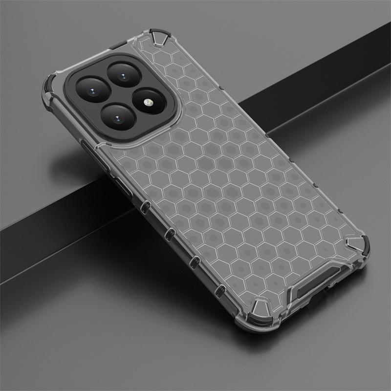 Transparent Phone Case For Xiaomi 15T Anti-knock Honeycomb Armor Back Case For Xiaomi 15T Pro Cover For Xiaomi 15T Case 6.83inch