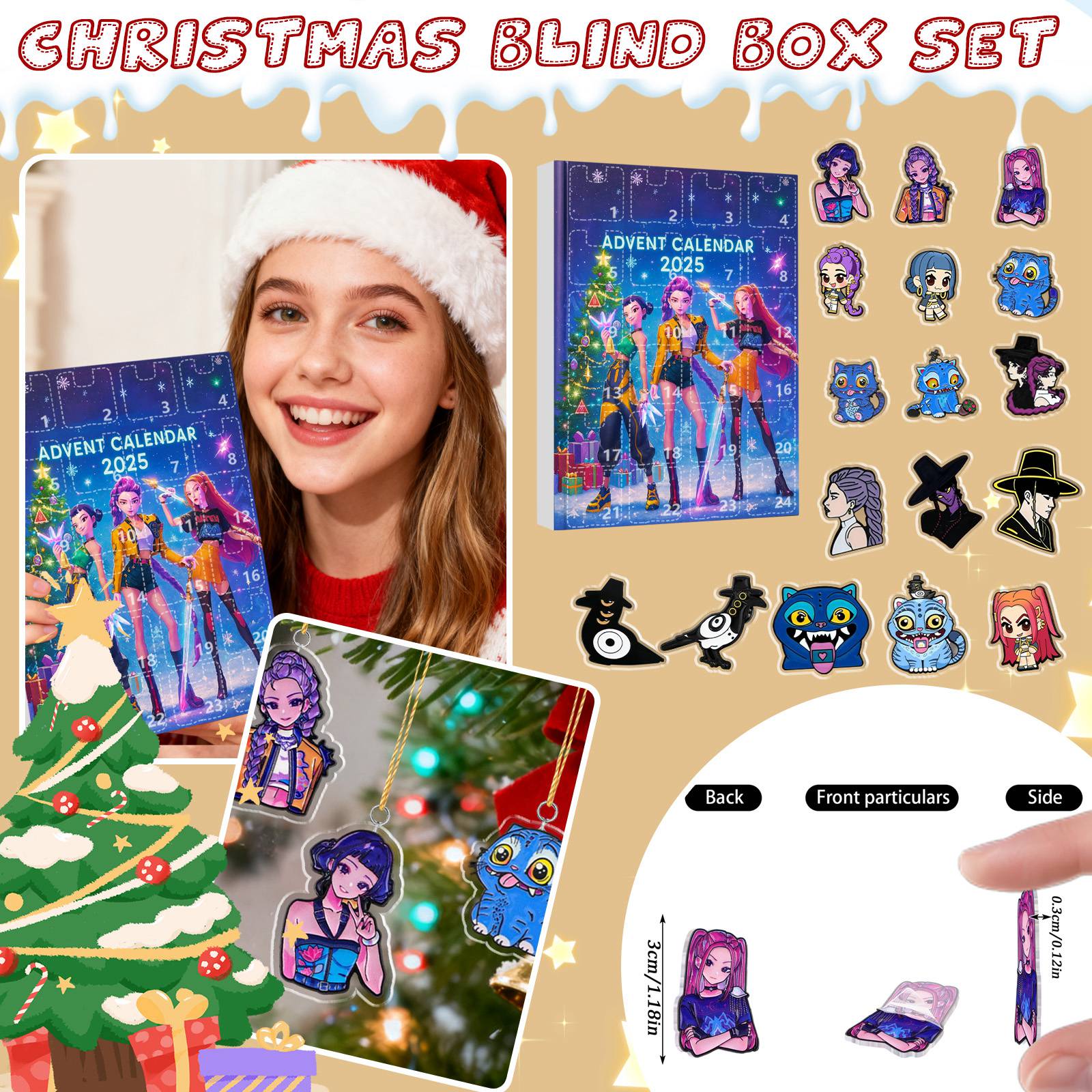 

2D Адвент-календарь включает 24 адвент-календаря, календарь обратного отсчета и коллекционные сюрпризы One Size