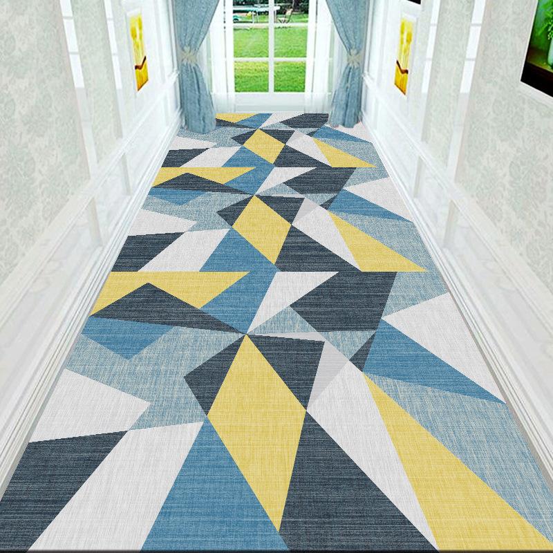 Modern Corridor Carpet Hotel Lobby Decoration Runner Carpets Apartment Stairs Corridor Rugs Kitchen Non-slip Mats Customizable